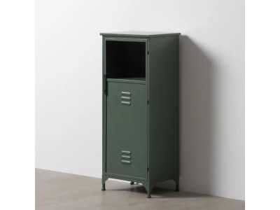 Mueble auxiliar de metal con puertas y cristal - RETRO Mueble auxiliar de metal con puertas y cristal - RETRO