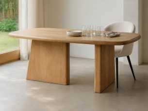 Table fixe en bois massif - AREZZO