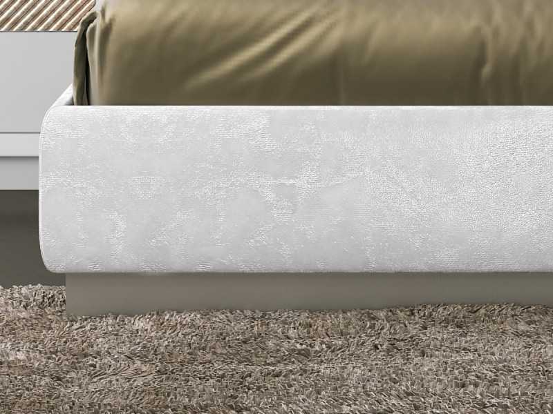 Cama completa de diseño moderno lacada y tapizada - ALIZÉE