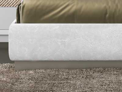 Cama completa de diseño moderno lacada y tapizada - ALIZÉE