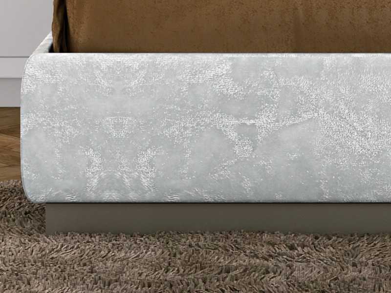 Lit complet tapisée et laqué au design moderne avec détail central - JADE