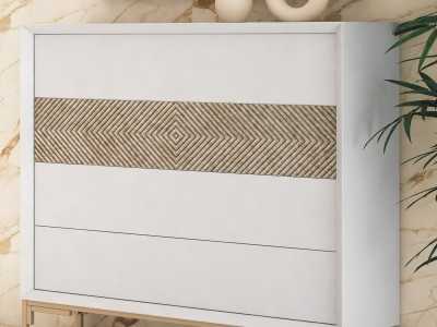 Lacquered 4-drawer chest with lacquered steel base - ZOÉ