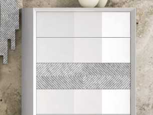 Sinfonier de 5 cajones lacado con base de acero lacado - ZOÉ 2