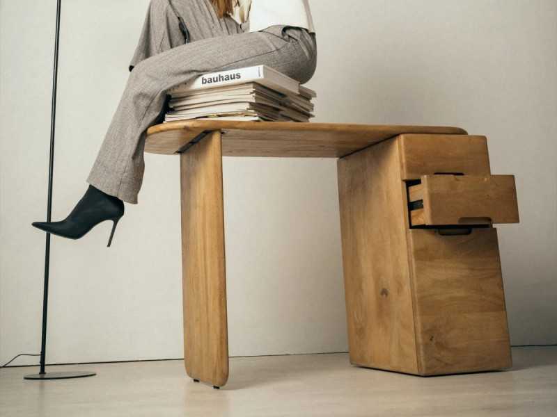 Bureau en bois massif - THIERRY