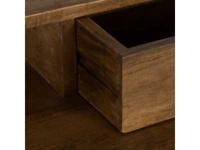 Solid wood desk with lacquered iron legs - LOUIS
