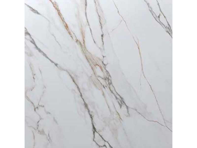 Round extendable dining table with ceramic top -FACILE BLANC