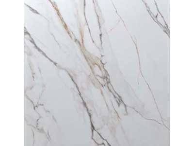 Round extendable dining table with ceramic top -FACILE BLANC