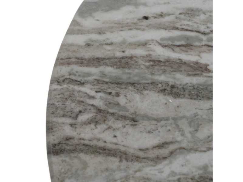 Conjunto de mesas de centro con base de acero y tapa de mármol - AMAN