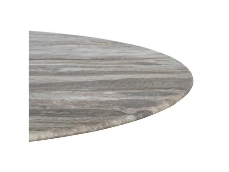 Conjunto de mesas de centro con base de acero y tapa de mármol - AMAN