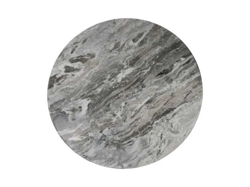 Conjunto de mesas de centro con base de acero y tapa de mármol - AMAN