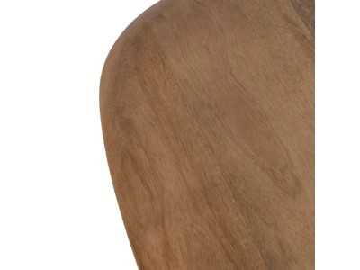 Ensemble de tables basses avec piètement en acier et plateau en bois - AIRE