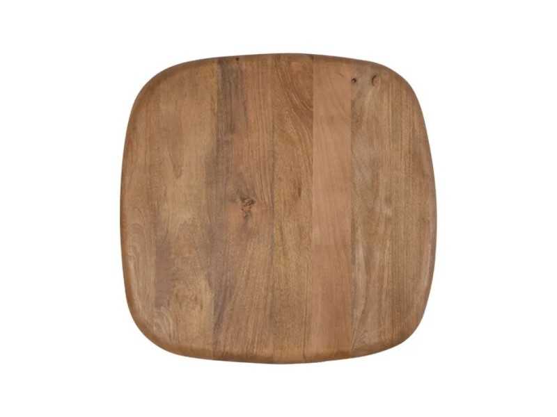 Ensemble de tables basses avec piètement en acier et plateau en bois - AIRE