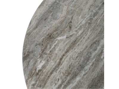 Conjunto de mesas de centro con base de madera y tapa de mármol - AMABEL