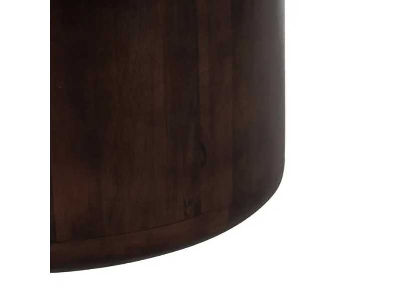 Set of coffee tables with wooden base and marble top - AMABEL