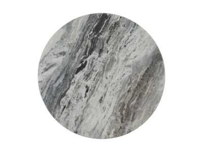 Conjunto de mesas de centro con base de madera y tapa de mármol - AMABEL