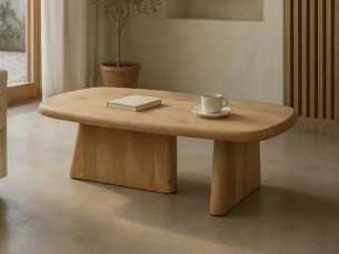 Table basse en bois massif - AREZZO