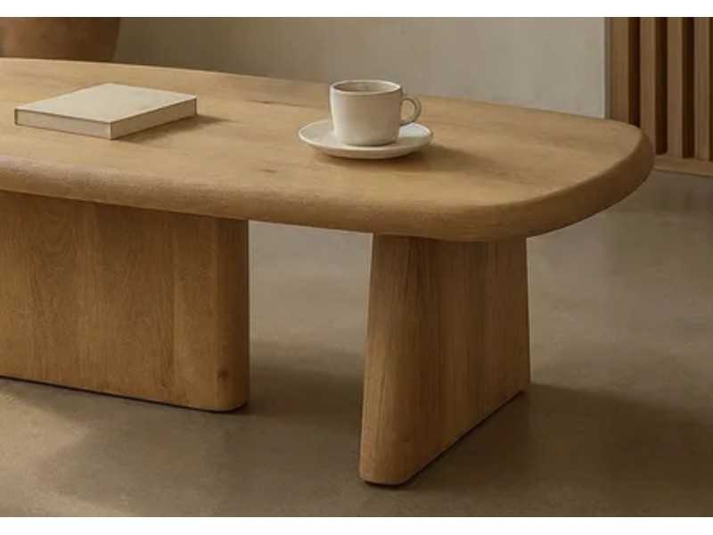 Mesa de centro de madera maciza - AREZZO