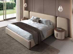 Complete upholstered bed with a modern design - ABA