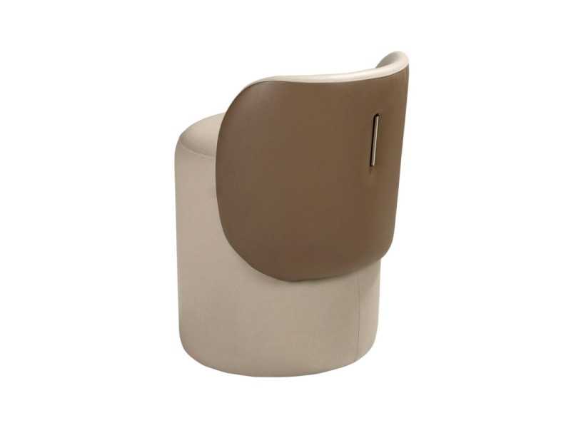 Modern design pouf with backrest - ABA