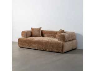 Modern design sofa upholstered in velvet - ALAIN 2