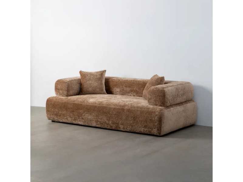 Modern design sofa upholstered in velvet - ALAIN