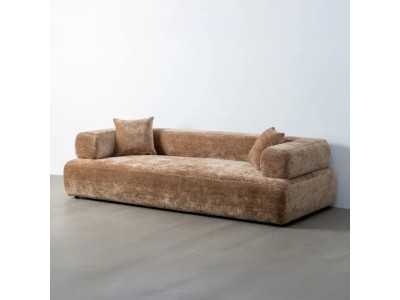 Modern design sofa upholstered in velvet - ALAIN