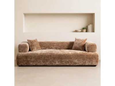 Modern design sofa upholstered in velvet - ALAIN