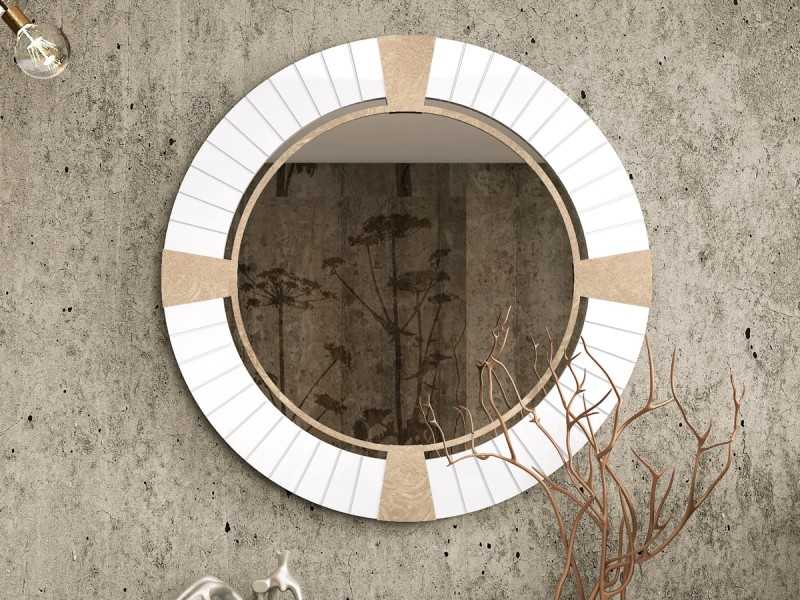 Designer round mirror - BIBI