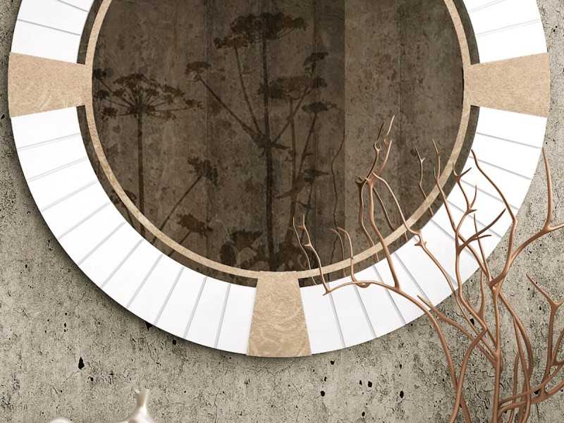 Designer round mirror - BIBI