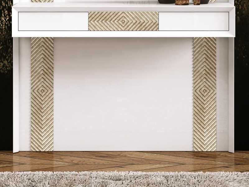 Conjunto de consola y espejo con luz led - ABIGAËL