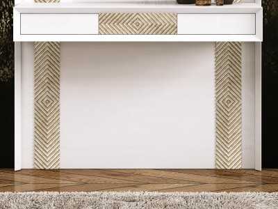 Ensemble console et miroir avec éclairage LED - ABIGAËL