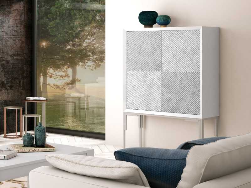 Mueble bar de diseño con luz led - AUBRY