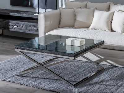 Mesa de centro cuadrada de diseño moderno - ALDONZA