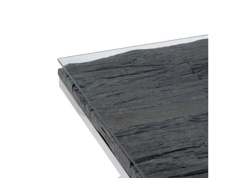 Mesa de centro cuadrada de diseño moderno - ALDONZA