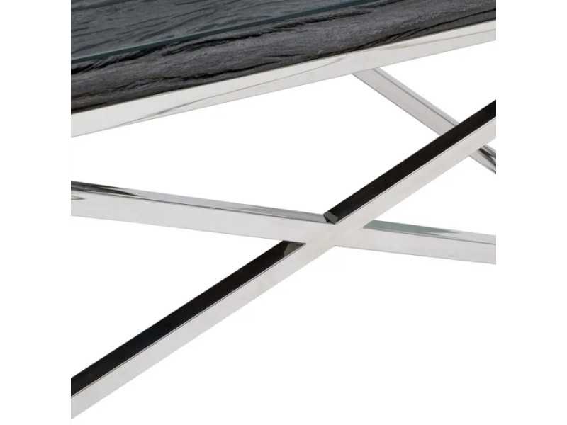 Mesa de centro cuadrada de diseño moderno - ALDONZA