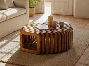 Mesa de centro de madera maciza - ABABOL