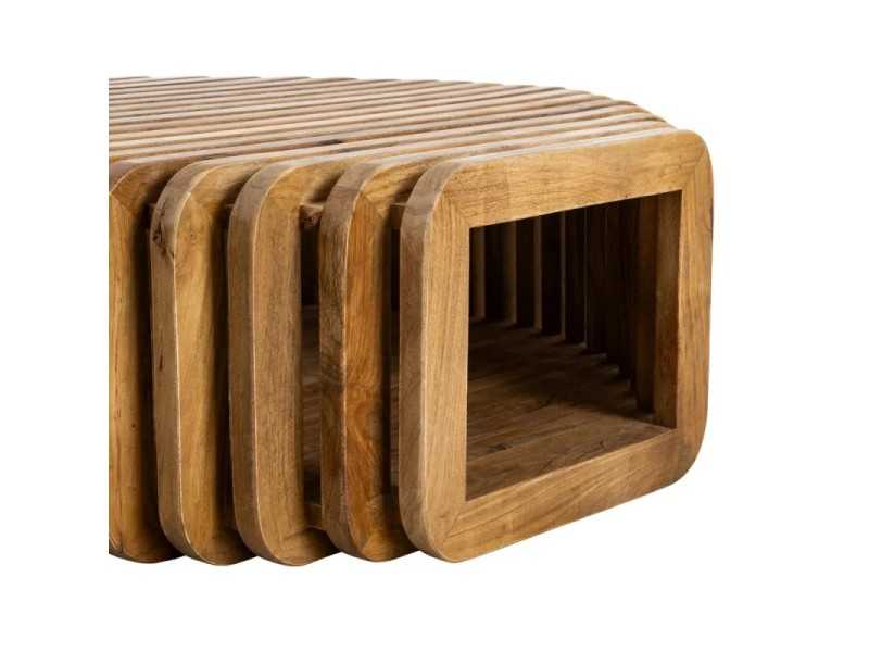 Mesa de centro de madera maciza - ABABOL