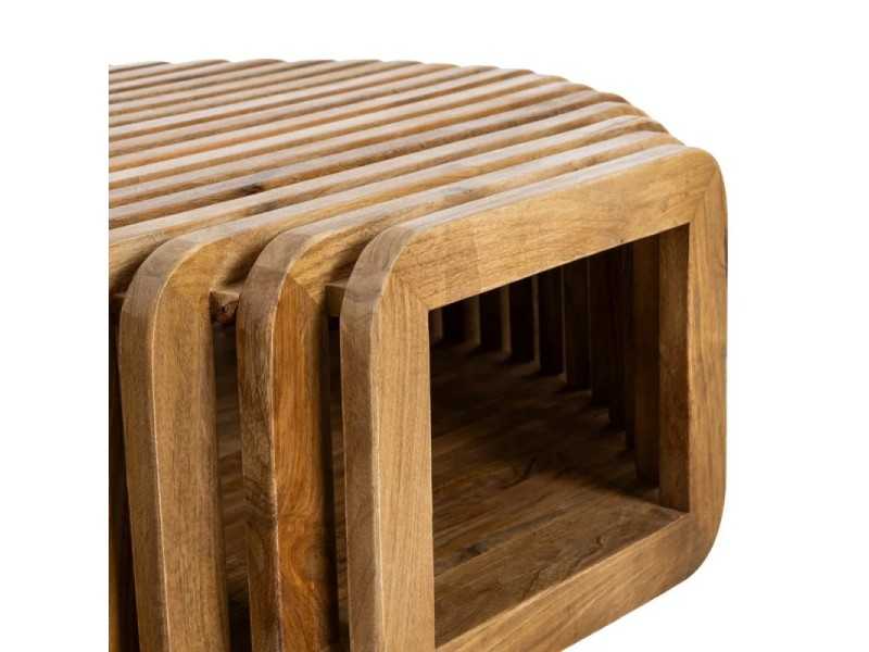 Mesa de centro de madera maciza - ABABOL