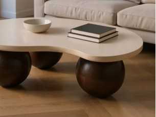 Mesa de centro con tapa de mármol - DIAGONAL 2