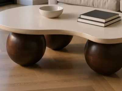 Mesa de centro con tapa de mármol - DIAGONAL