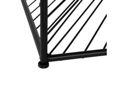 Square coffee table in black epoxy steel - TRIP