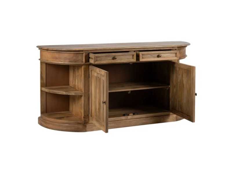 Aparador de madera 2 puertas y 2 cajones - TURQUIE