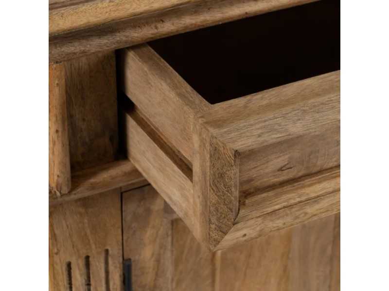 Buffet en bois avec 2 portes et 2 tiroirs - TURQUIE