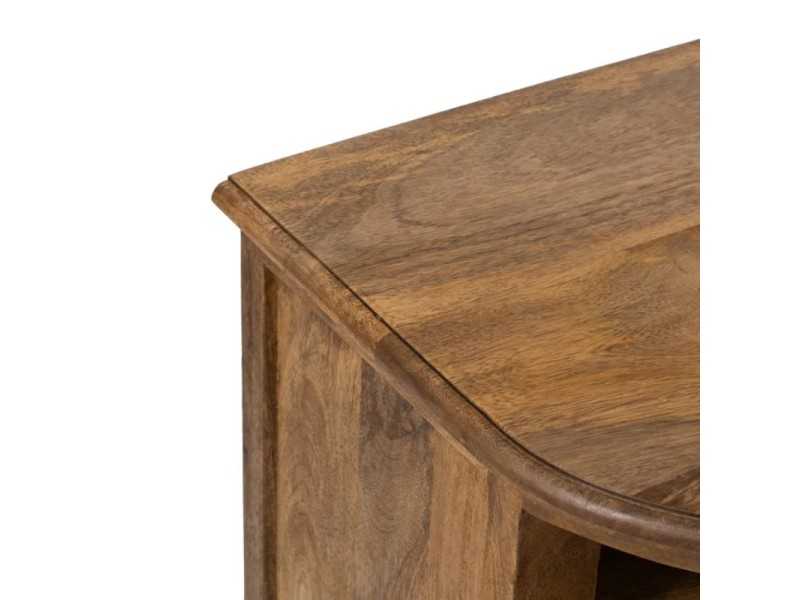 Mesa TV de madera con 8 huecos y dos puertas - TURQUIE