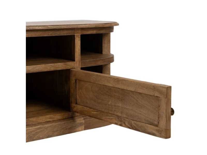 Wooden TV stand with 8 compartments and two doors - TURQUIE