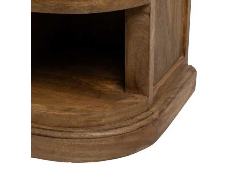 Wooden TV stand with 8 compartments and two doors - TURQUIE