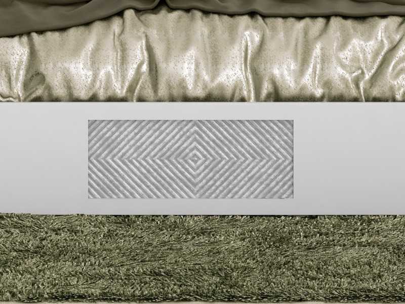 Cama completa de diseño moderno lacada y tapizada - ALIX