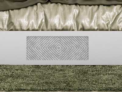 Complete upholstered and lacquered bed with a modern design - ALIX