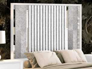 Upholstered and lacquered headboard with a modern design - AIMÉE