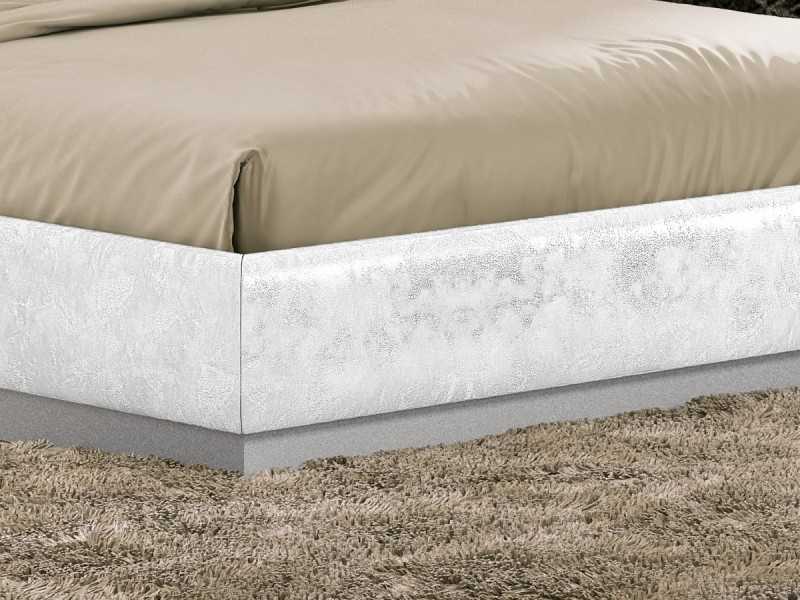 Complete upholstered and lacquered bed with a modern design - AIMÉE